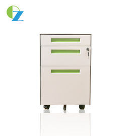 Convenient Mobile Pedestal Cabinet 3 Drawer for Office / School File Storage