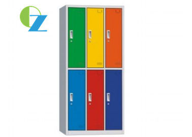 Colorful 6 Door Lateral Locker Style Cupboard Office Furniture KD Structure