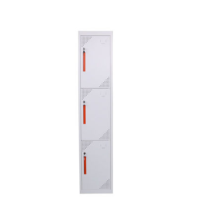 Cold Rolling Steel Plate D450mm 3 Door Steel Office Lockers For School
