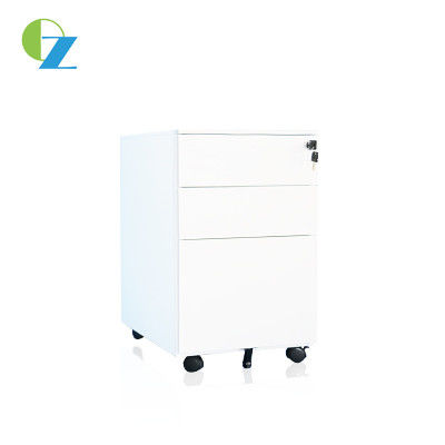 Colorful Steel Office Movable Storage Cabinet Anti Tilt With 3 Drawers