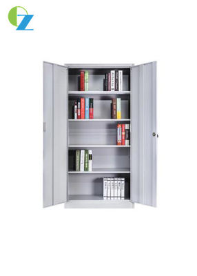 KD structure 2 Door Office Storage Cabinet Steel Cupboard With 4 Shelves