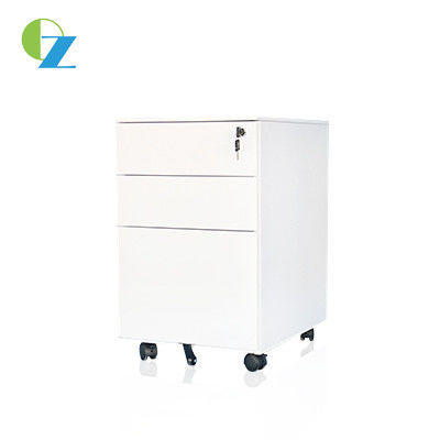 Colorful Steel Office Movable Storage Cabinet Anti Tilt With 3 Drawers