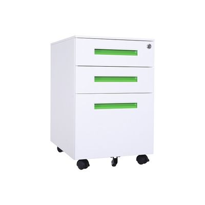 Customized Metal Mobile Pedestal Cabinet Assembled Structure 3 Drawers Filing Cabinet