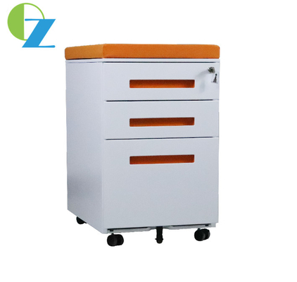 OEM Rotating Mobile Pedestal Cabinet With PU Castor Wheels